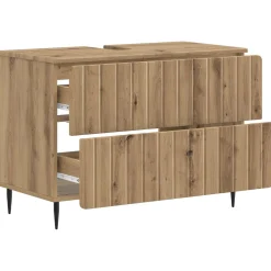 vidaXL Badkamer wastafelkast ZWOLLE Artisanaal eiken 82 x 41 x 58,5 cm