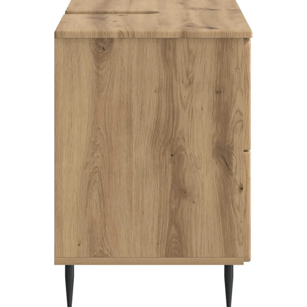 vidaXL Badkamer wastafelkast ZWOLLE Artisanaal eiken 82 x 41 x 58,5 cm