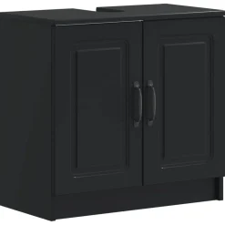 vidaXL Badkamer wastafelkast UTRECHT Zwart 59,5 x 31,5 x 59 cm