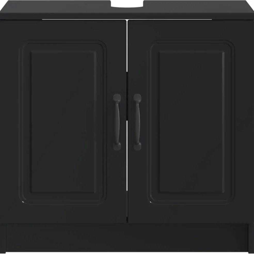 vidaXL Badkamer wastafelkast UTRECHT Zwart 59,5 x 31,5 x 59 cm