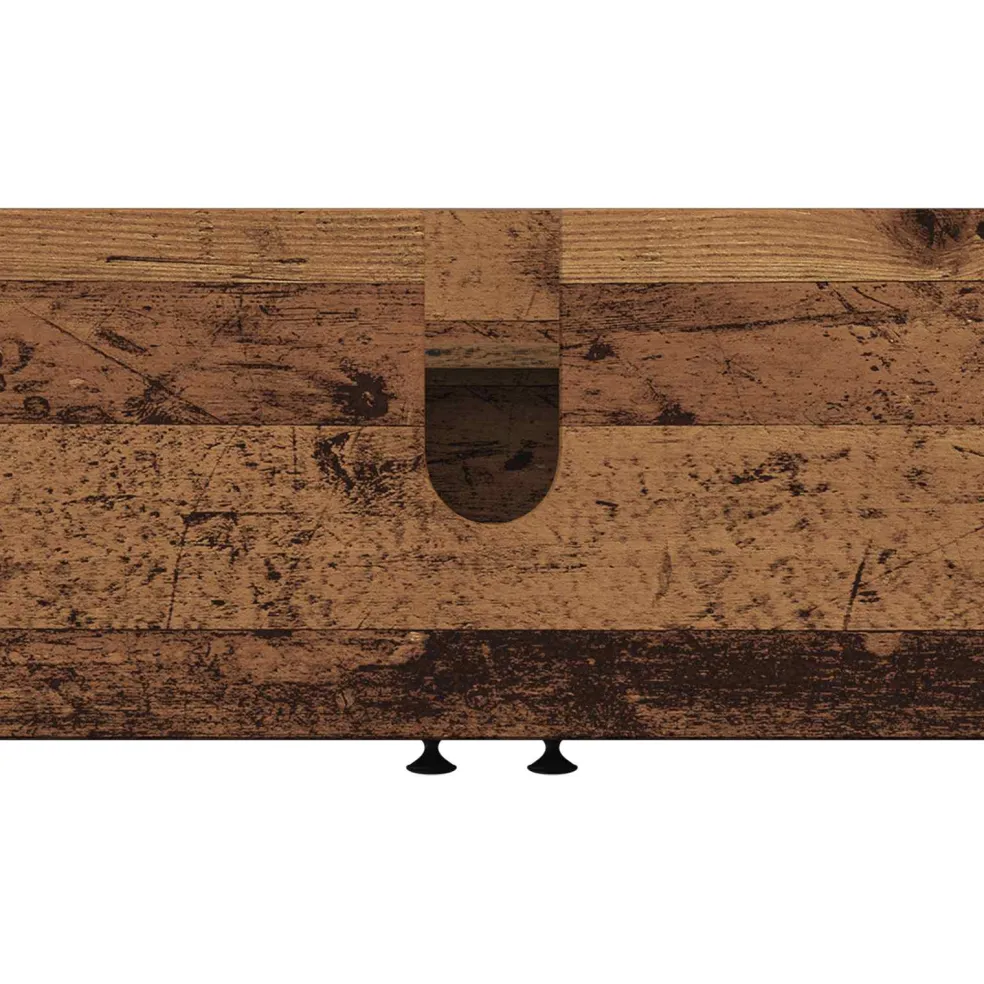 vidaXL Badkamer wastafelkast ALKMAAR Oud hout 59,5 x 31,5 x 59 cm
