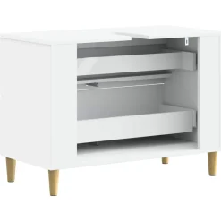 vidaXL Badkamer wastafelkast ARNHEM Wit 82 x 41 x 59 cm Bewerkt hout