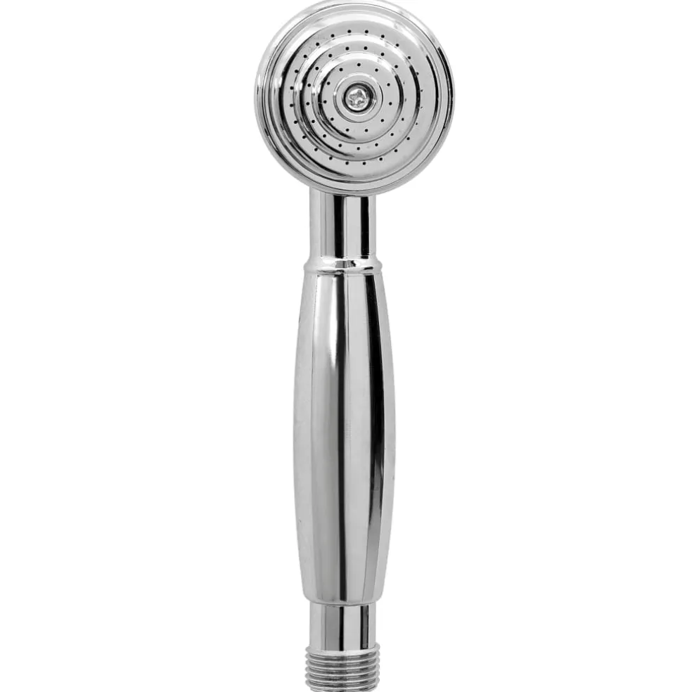 vidaXL Badkraan tweeknops en handdouche chroom