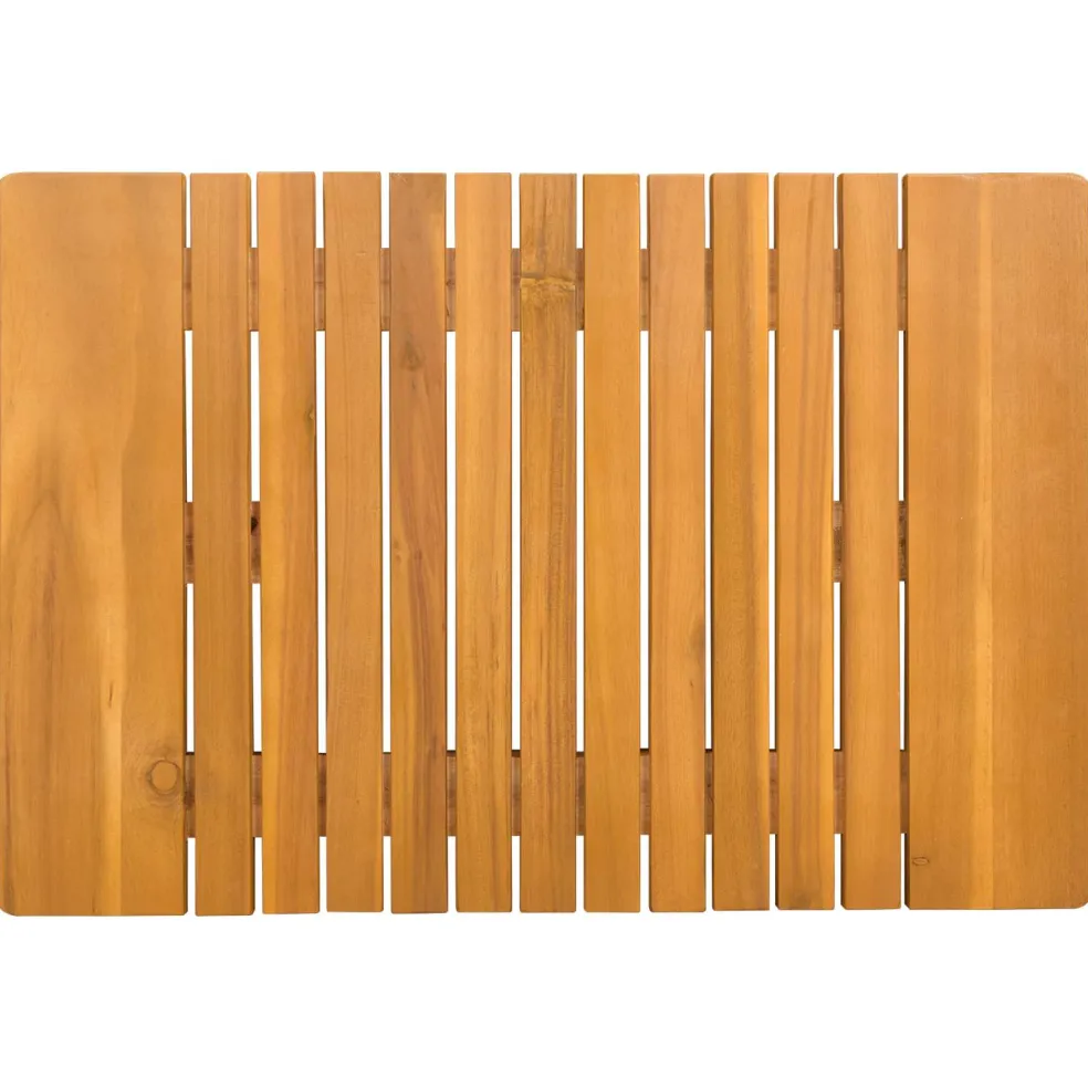 vidaXL Badmat Naturel 59 x 40 cm Massief Acaciahout
