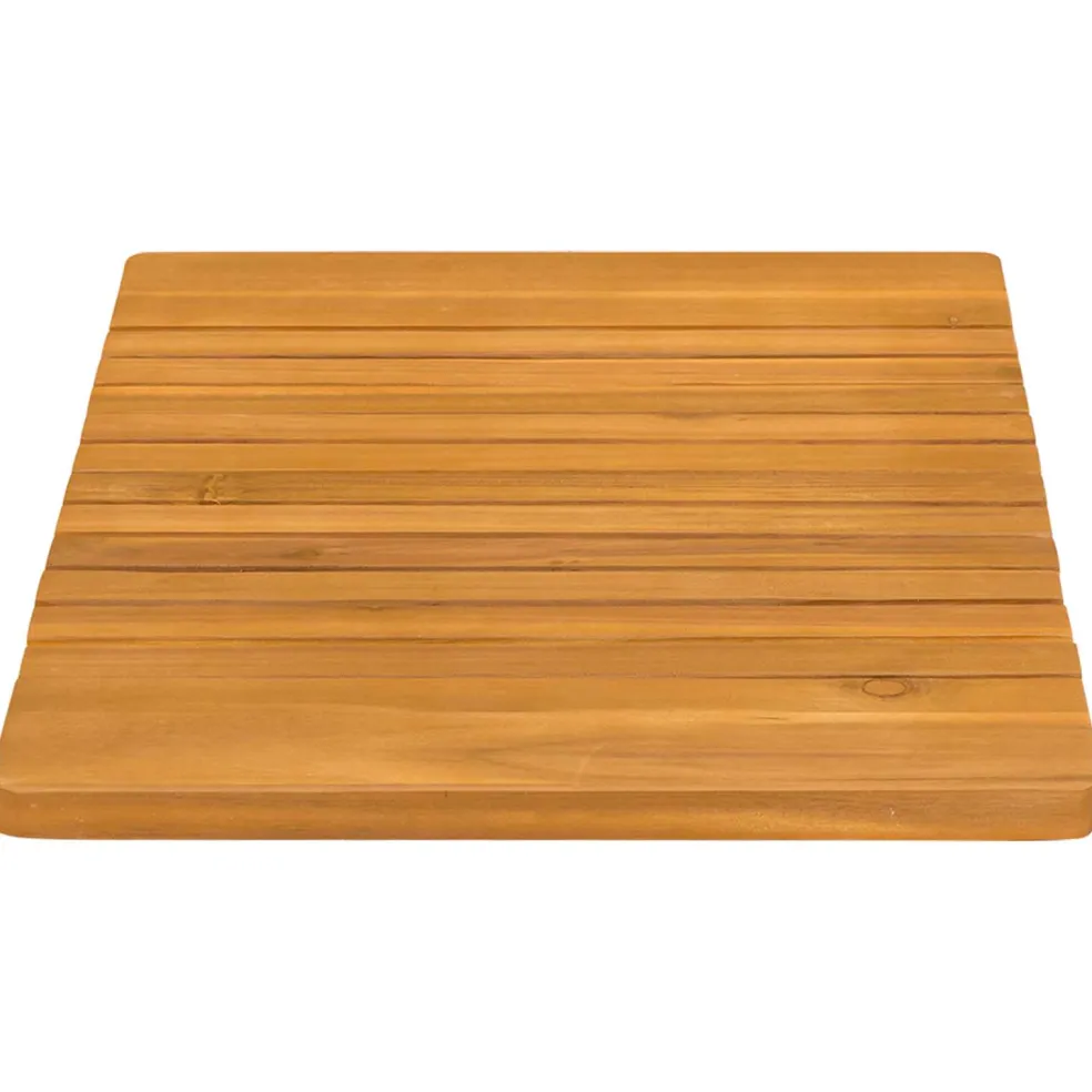 vidaXL Badmat Naturel 59 x 40 cm Massief Acaciahout