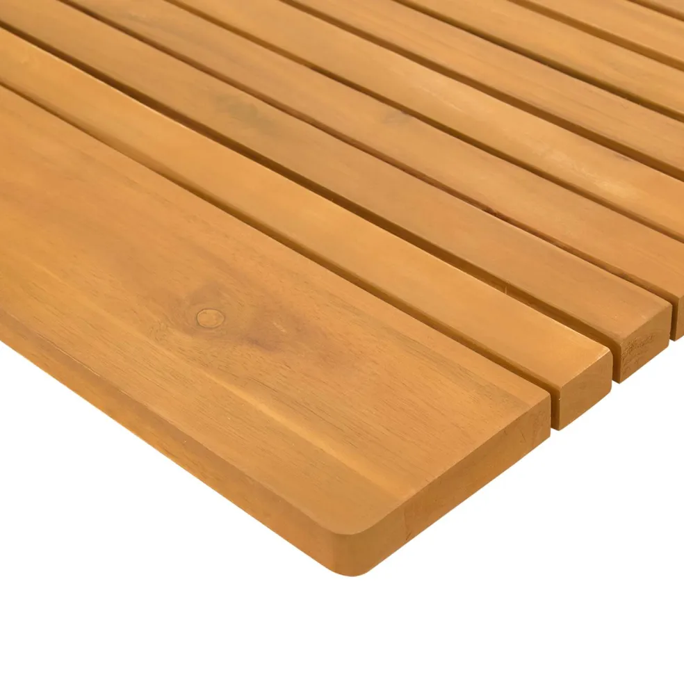vidaXL Badmat Naturel 59 x 40 cm Massief Acaciahout