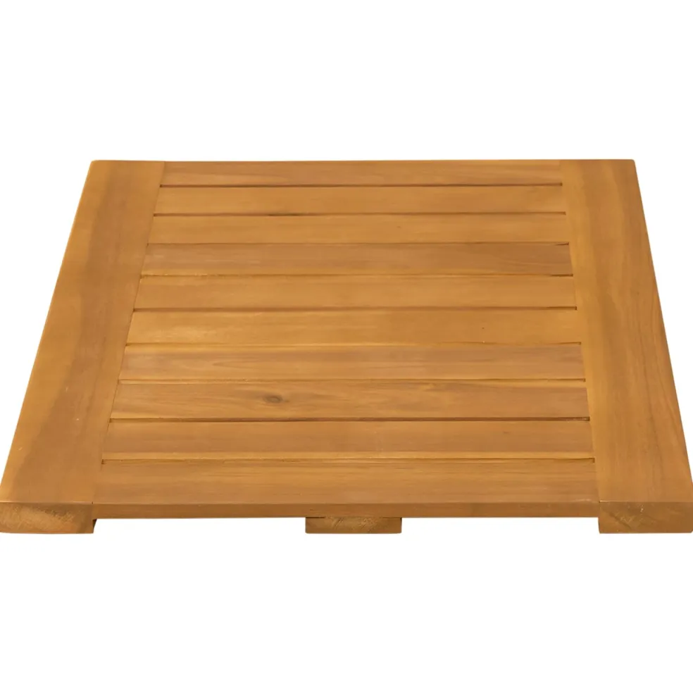 vidaXL Badmat 2 st Naturel 60 x 40 cm Massief Acaciahout