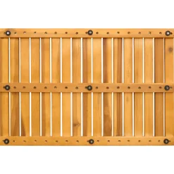 vidaXL Badmat 2 st Naturel 60 x 40 cm Massief Acaciahout