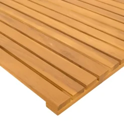 vidaXL Badmat 2 st Naturel 60 x 40 cm Massief Acaciahout
