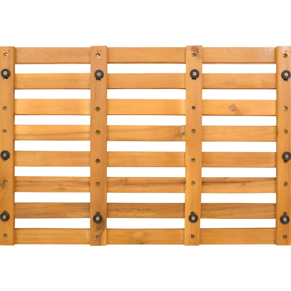 vidaXL Badmat 2 st Naturel 56 x 37 cm Massief Acaciahout