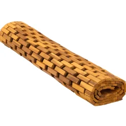vidaXL Badmatten Naturel 95 x 140 cm Massief Acaciahout