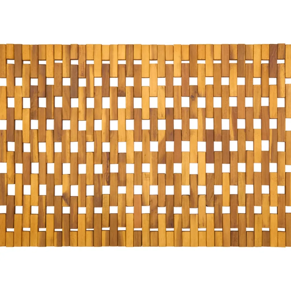 vidaXL Badmatten Naturel 55 x 80 cm Massief Acaciahout