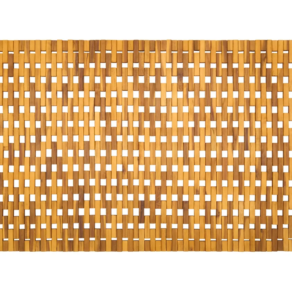 vidaXL Badmatten Naturel 85 x 120 cm Massief Acaciahout