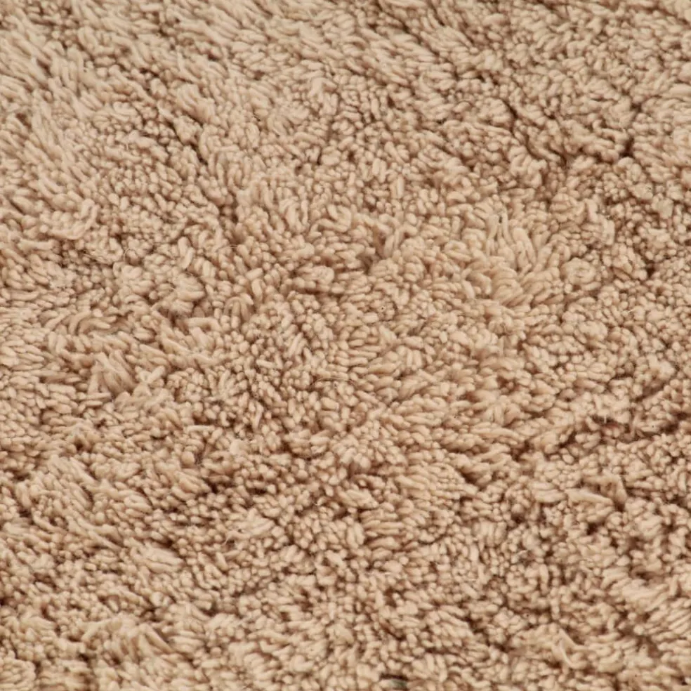vidaXL Badmattenset stof beige 2-delig