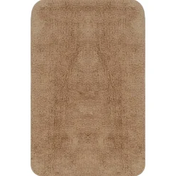 vidaXL Badmattenset stof beige 2-delig