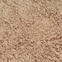 vidaXL Badmattenset stof beige 3-delig