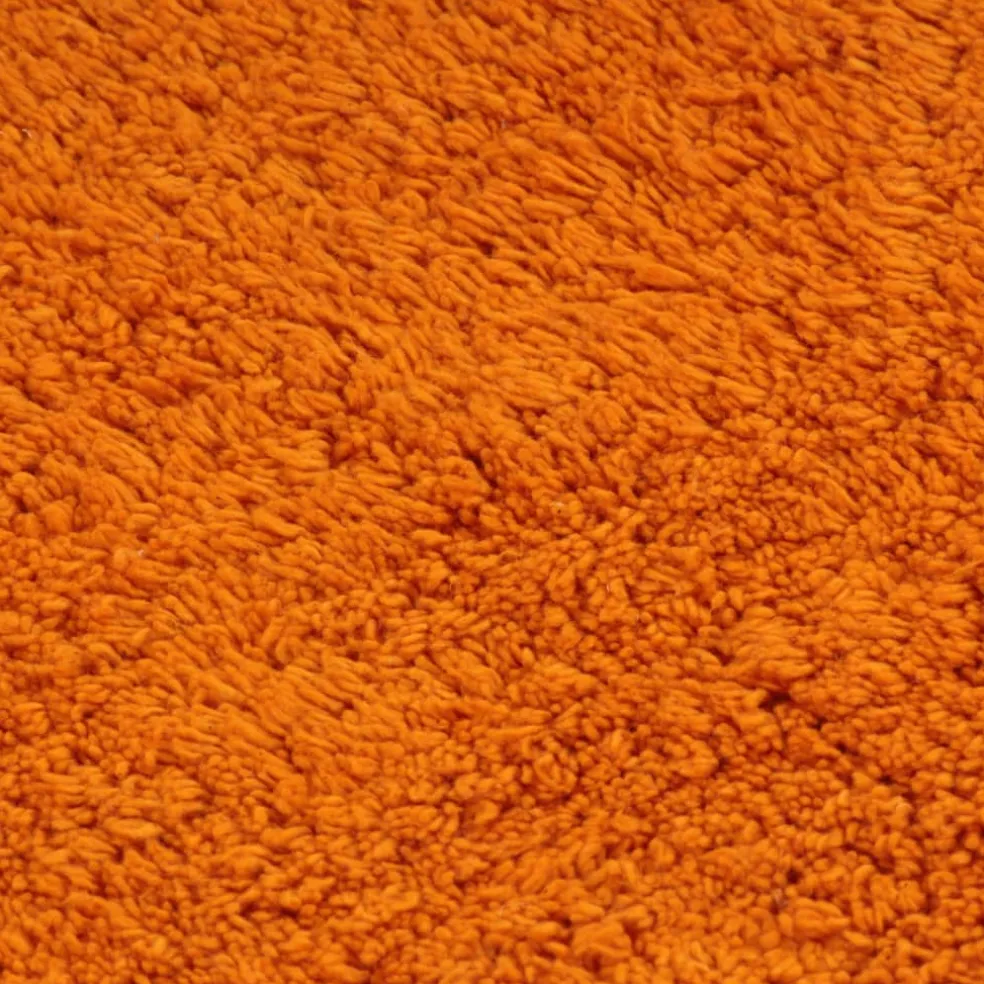 vidaXL Badmattenset stof oranje 3-delig