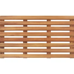 vidaXL Badmatten 2 st massief acaciahout 56x37 cm