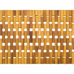 vidaXL Badmatten 2 st Naturel 44 x 60 cm Massief Acaciahout