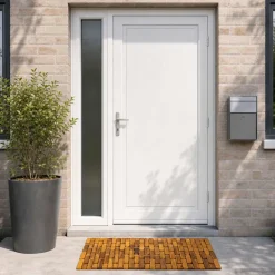 vidaXL Badmatten 2 st Naturel 44 x 60 cm Massief Acaciahout
