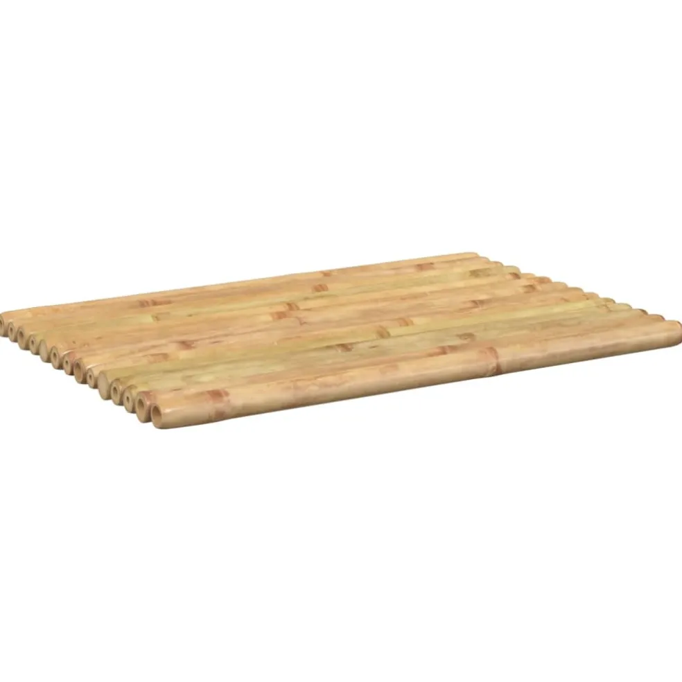 vidaXL Badmatten 2 st 50x35 cm bamboe