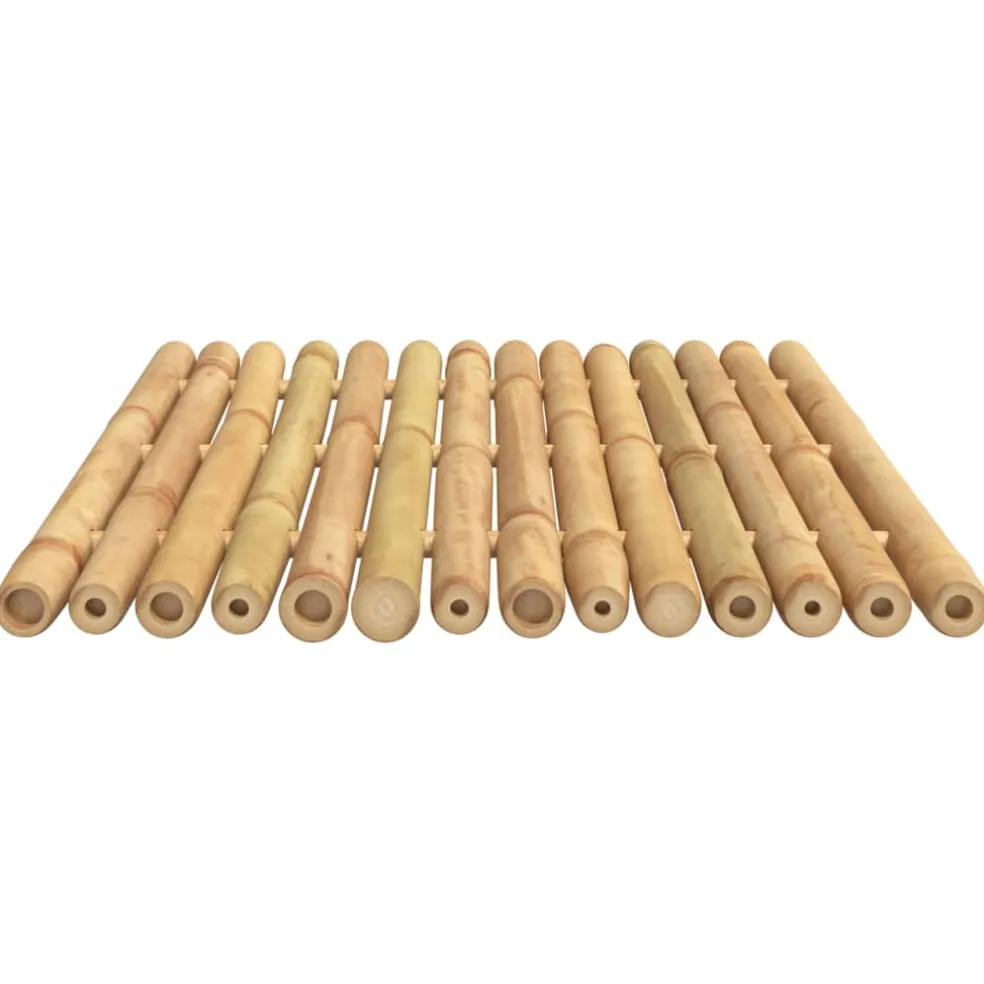 vidaXL Badmatten 2 st 50x35 cm bamboe