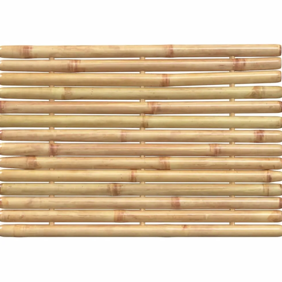 vidaXL Badmatten 2 st 50x35 cm bamboe
