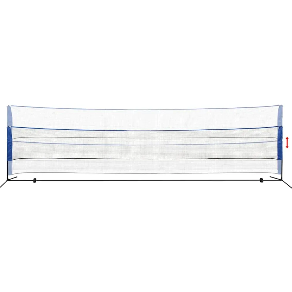 vidaXL Badmintonnet met shuttles 600 x 155 cm