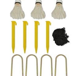 vidaXL Badmintonnet met shuttles 600 x 155 cm