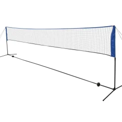 vidaXL Badmintonnet met shuttles 600 x 155 cm