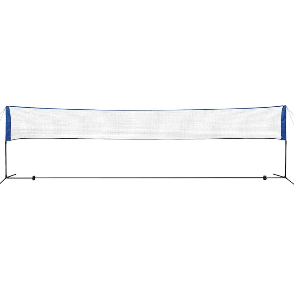 vidaXL Badmintonnet met shuttles 600 x 155 cm