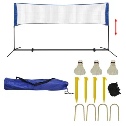 vidaXL Badminton net met shuttles 300x155 cm