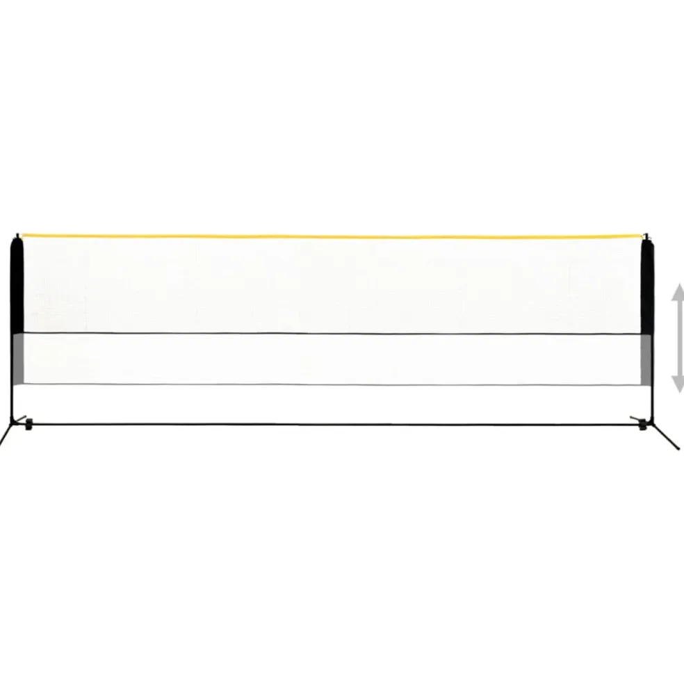 vidaXL Badmintonnet verstelbaar 500x103x94-158 cm metaal