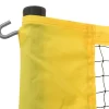 vidaXL Badmintonnet 600x155 cm PE-stof geel en zwart