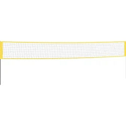 vidaXL Badmintonnet 600x155 cm PE-stof geel en zwart