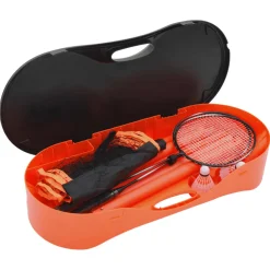 vidaXL Badmintonset met 2 rackets, net en opbergkoffer 292x30x152 cm