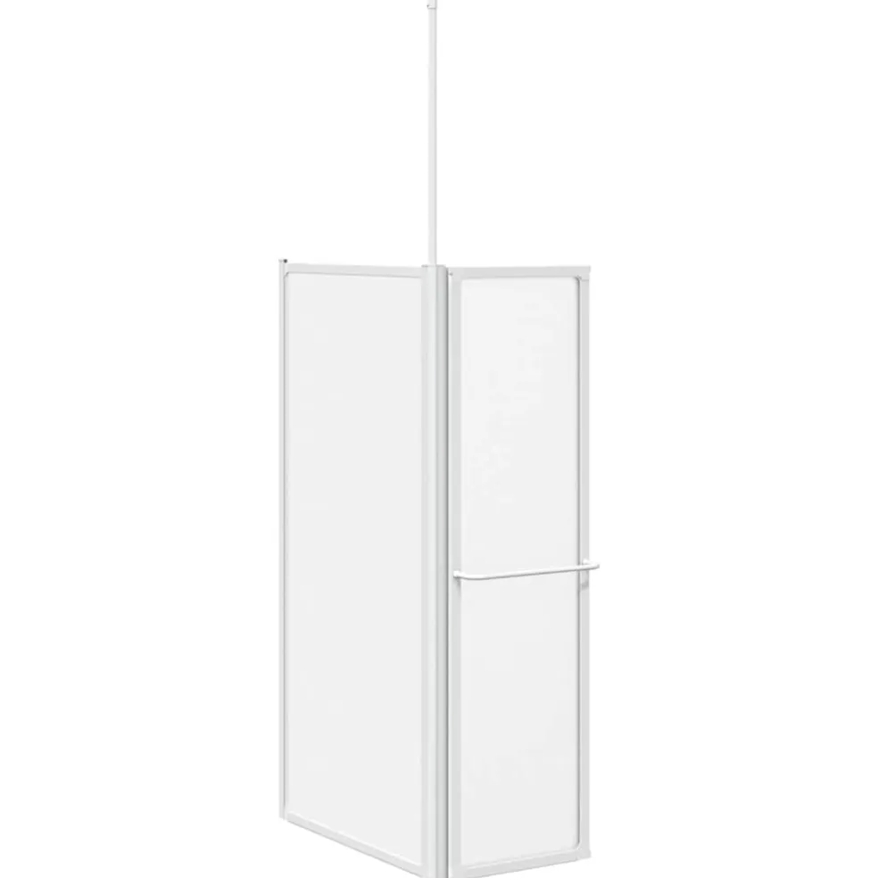 vidaXL Bad Scheidingswand Mat 120 x 70 x 137 cm Aluminium