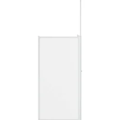 vidaXL Bad Scheidingswand Mat 120 x 70 x 137 cm Aluminium