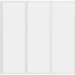 vidaXL Badscherm 3 panelen vouwbaar 117 x 120 cm