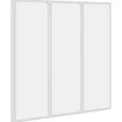 vidaXL Badscherm 3 panelen vouwbaar 117 x 120 cm