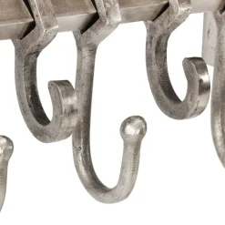 vidaXL Bagagerek met kleerhangers wandmontage aluminium