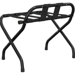vidaXL Bagagerek met rugleuning 56x39x52 cm zwart