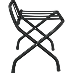 vidaXL Bagagerek met rugleuning 56x39x52 cm zwart