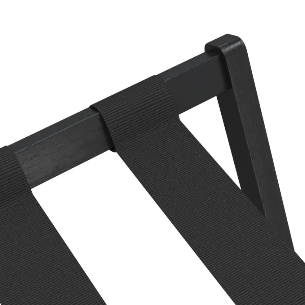 vidaXL Bagagerek 68x38x58 cm bamboe zwart