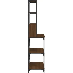 vidaXL Bakkersrek 6-laags 90x40x180 cm bewerkt hout bruin eikenkleur