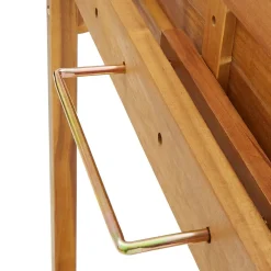 vidaXL Balkonbartafel 90x37x122,5 cm massief acaciahout