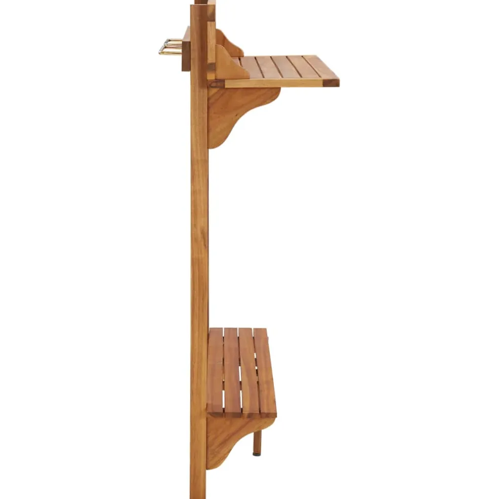 vidaXL Balkonbartafel 90x37x122,5 cm massief acaciahout