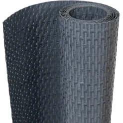 vidaXL Balkonschermen 10 st 255x19 cm poly rattan antracietkleurig