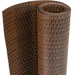vidaXL Balkonschermen 10 st 255x19 cm poly rattan bruin en zwart