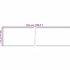 vidaXL Balkonschermen 10 st 255x19 cm poly rattan bruin en zwart
